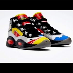 Reebok Question Mid Power Rangers Megazord Iverson Shoes Size 4.5